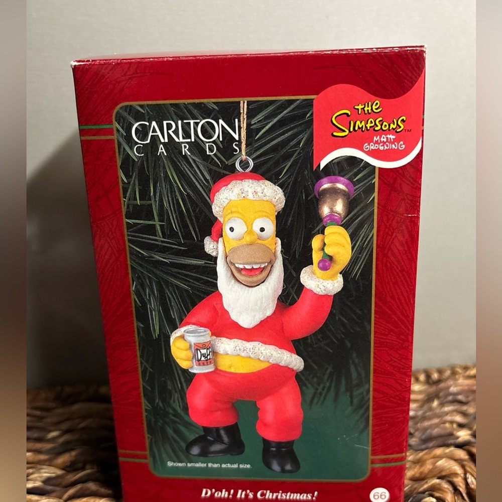 Vintage Carlton Cards Simpsons HOMER D'oh!It's Christmas! 1999 Heirloom Ornament